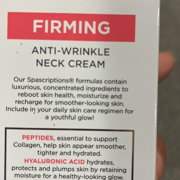 Spascriptions Firming Anti-Wrinkle Neck Cream Peptides & Hyaluronic Acid - Picture 4 of 6